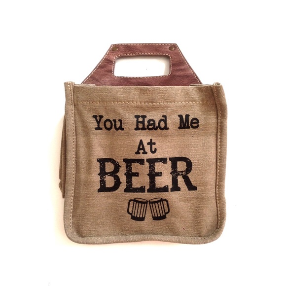 Mona B Other - Mona B • Beer caddy 100% leather+cotton